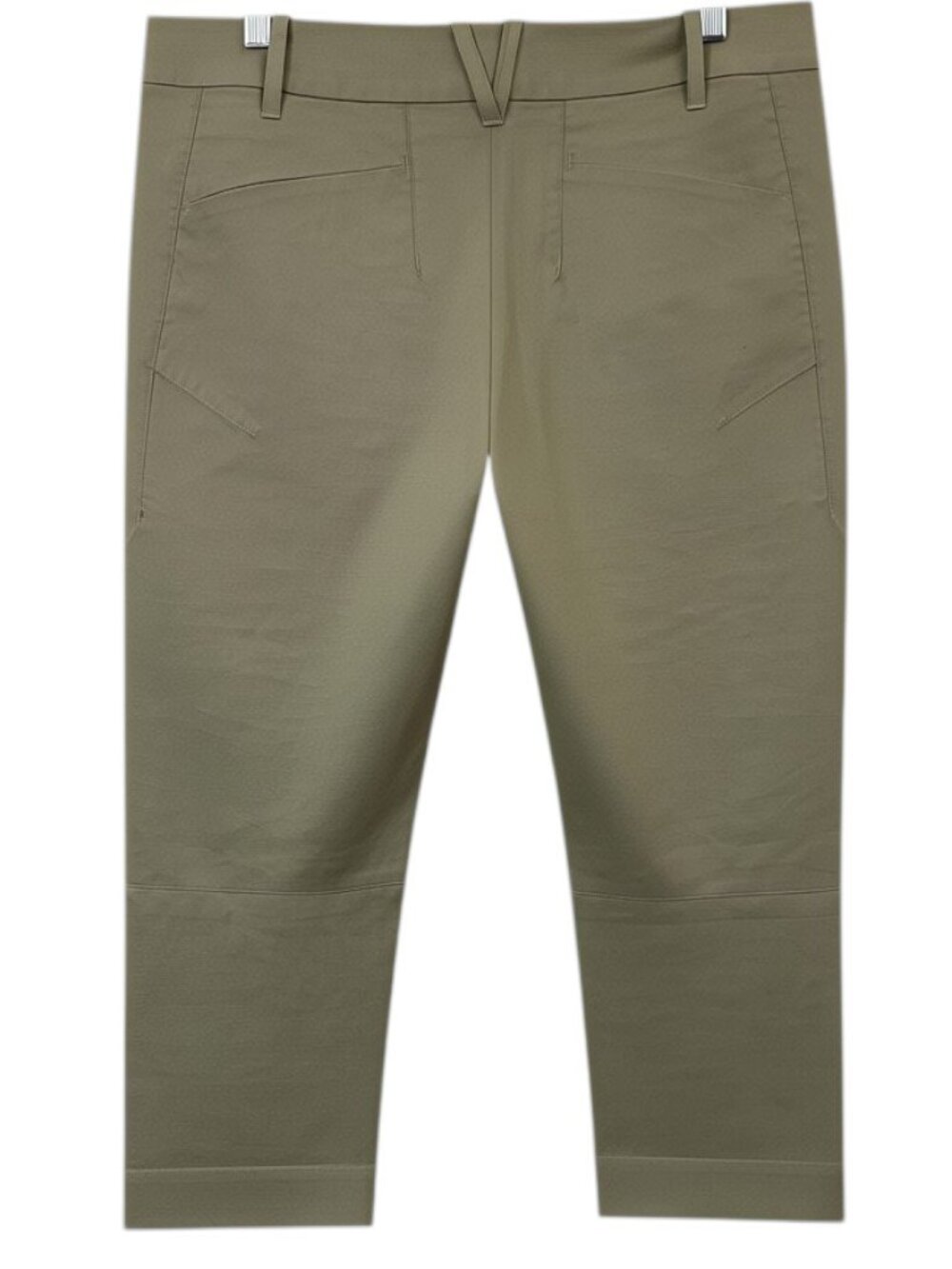 Arc’teryx Women’s Khaki Straight Leg Crop Pants Trim Fit Size 12 NWOT - Picture 4 of 9